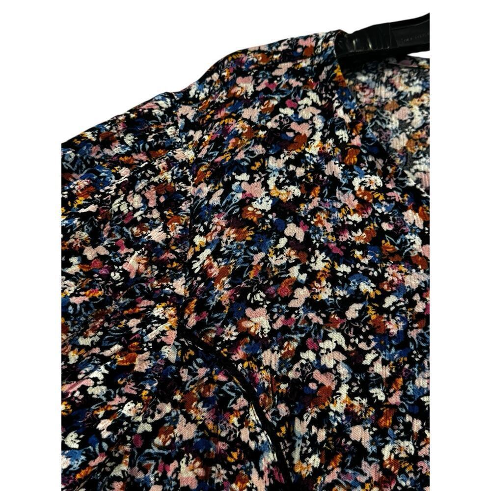 NWT J.Jill Multicolor Women’s Peasant Floral Top 3/4 Bell Sleeves Size M Boho - Picture 6 of 10